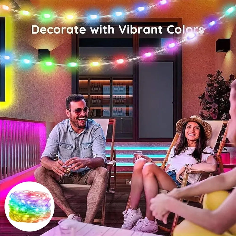 Guirlande Lumineuse Féérique RGB Intelligente avec Contrôle par Application