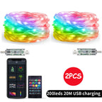 Guirlande Lumineuse Féérique RGB Intelligente avec Contrôle par Application